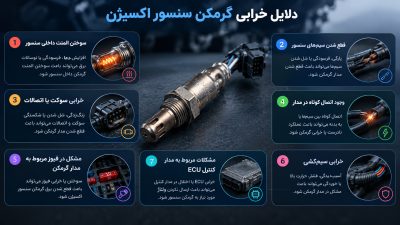 دلایل خرابی گرمکن سنسور اکسیژن
